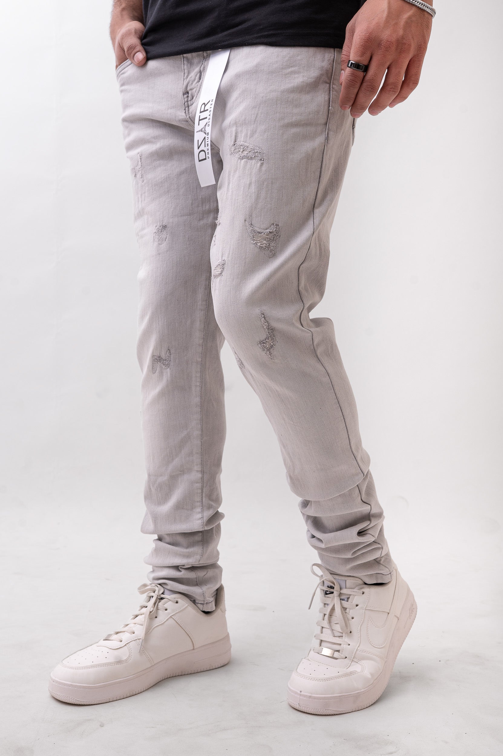 Disaster/DZATR Classic Skinny Stretch Jean - Grey Midway