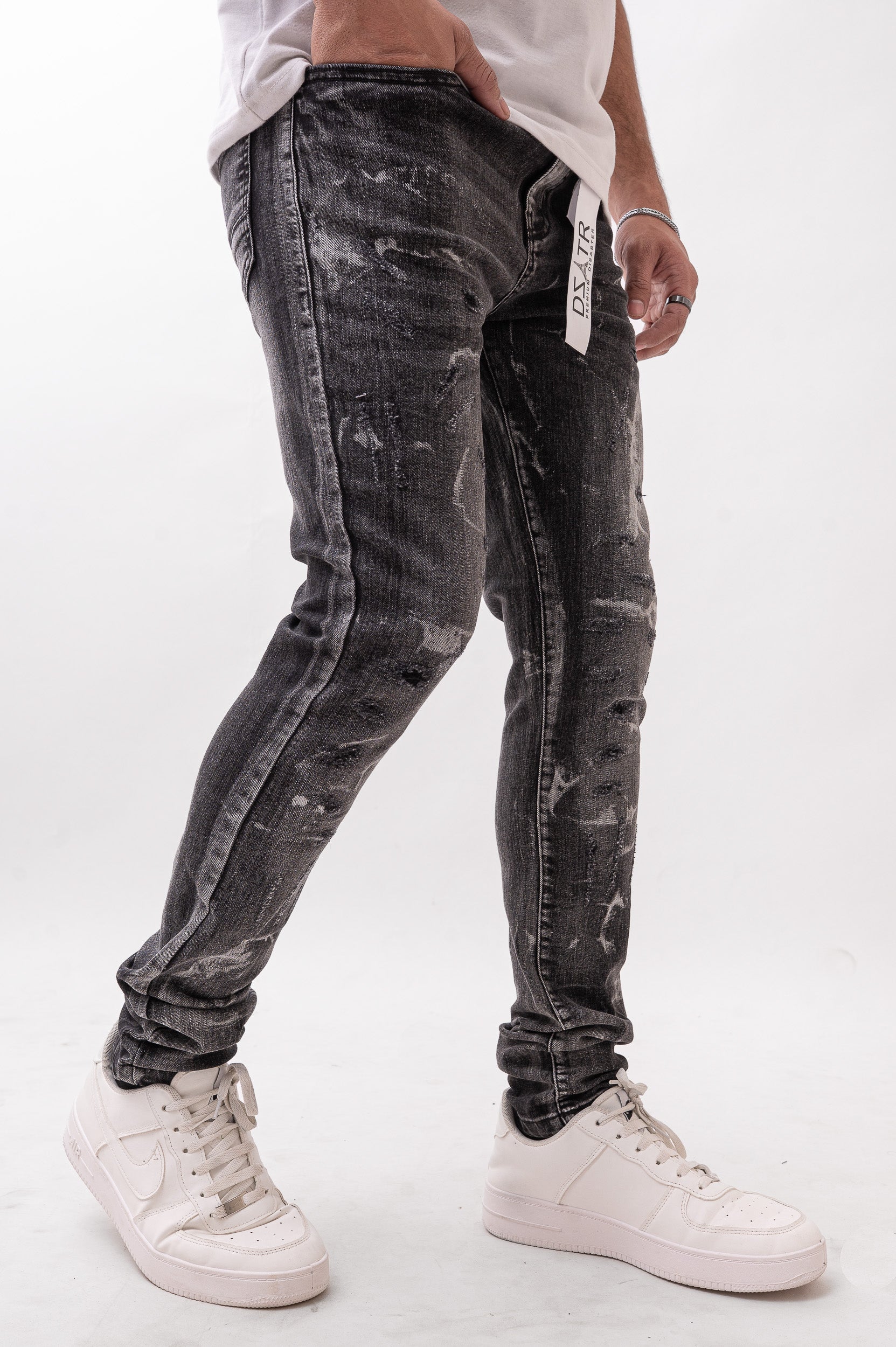 Disaster/DZATR Classic Skinny Stretch Jean - Black Wash