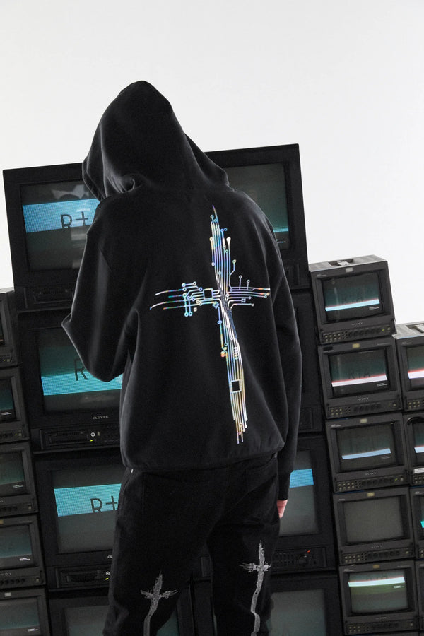 RTA Jordan Black Circuit Cross Hoodie