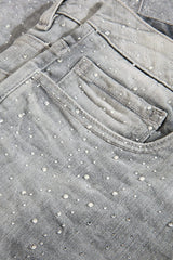 Jordan Craig "Local Dealer" Super Skinny Stacked Rhinestone Jeans