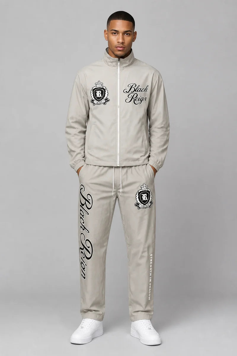Roku Studio "Black Reign" Relax Fit Track Suit - Grey