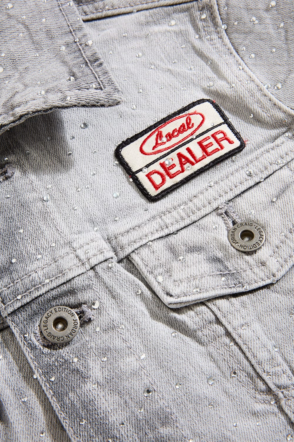 Jordan Craig Kids "The Local Dealer" Rhinestone Denim Trucker Jacket