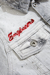 Jordan Craig Kids "The Local Dealer" Rhinestone Denim Trucker Jacket