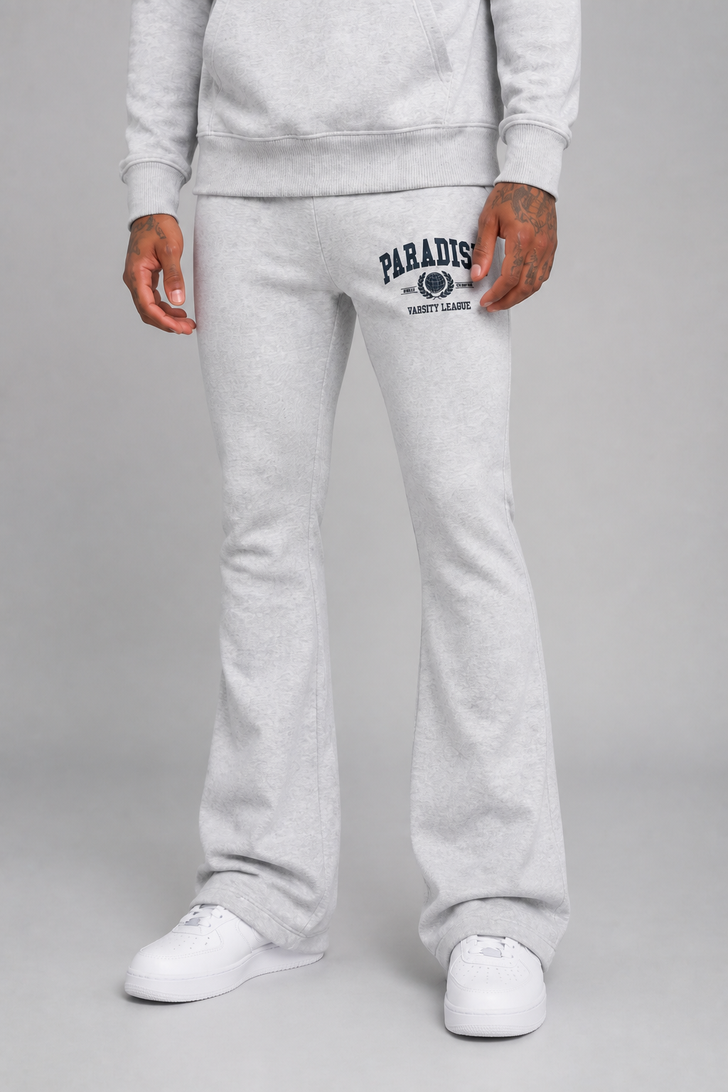 See You in Paradise "Varsity League" Jogging Suit - Heather Grey