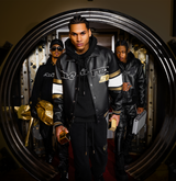 Avirex Black (Black on Black) Leather Icon Jacket