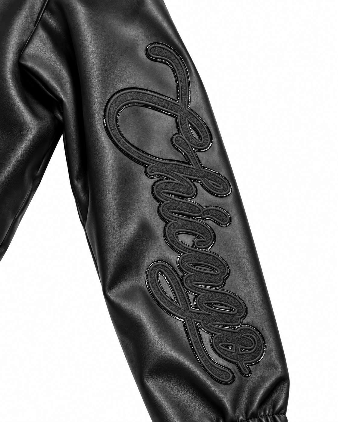 Pro Standard DC Exclusive Chicago White Sox Black on Black Leather Jacket