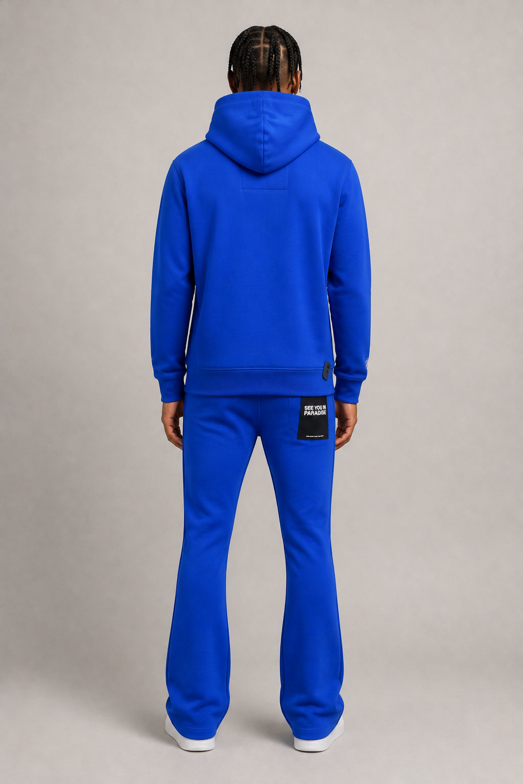 See You in Paradise "High Density Print Fleece" Jogging Suit - Royal Blue