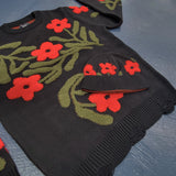 One In A Million Flowery Pattern Crewneck