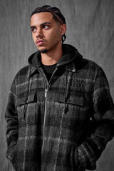 See You In Paradise Flannel Hooded Shacket