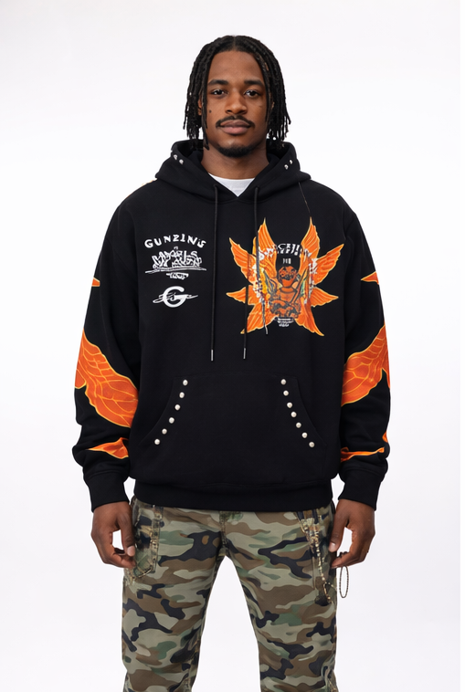 Gunzinii "Angels Watching" French Terry Hoodie