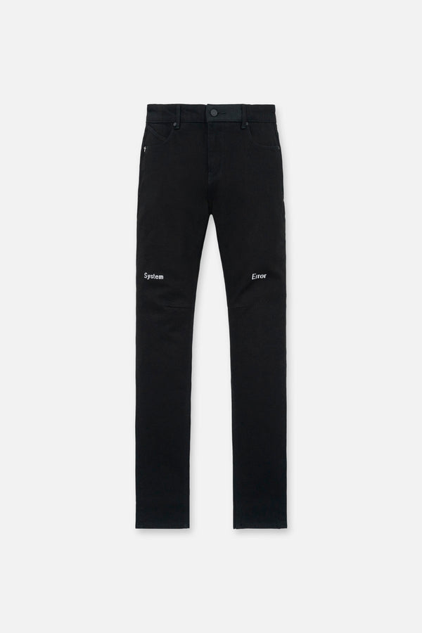 RTA Bryant Skinny Jean - Black Hologram Digital Cross