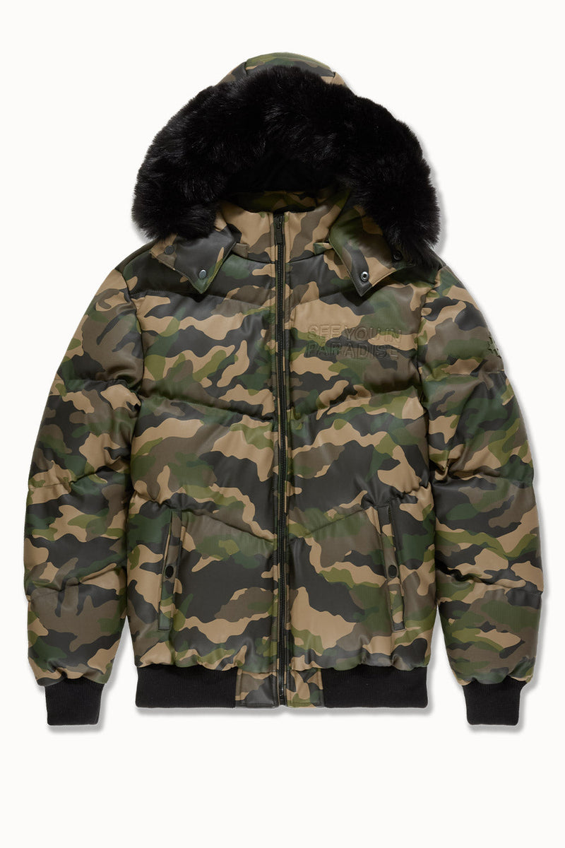 See You In Paradise "The Wild One" Puffer Leather Jacket