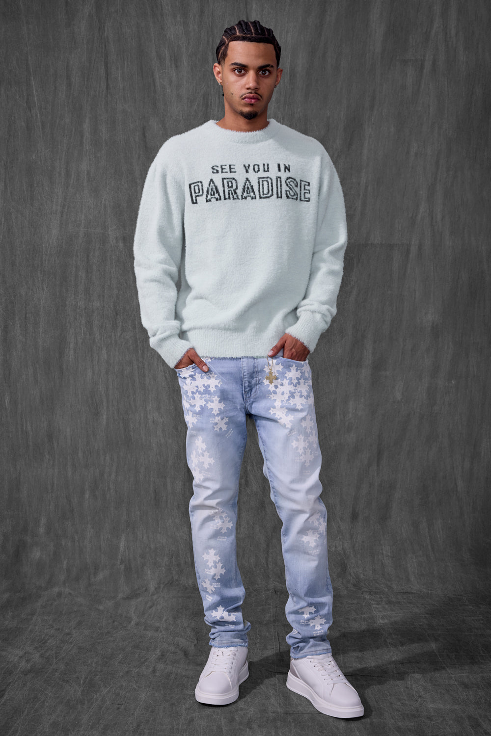 See You In Paradise Plush Crewneck Sweater
