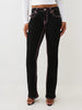 True Religion Women's Becca Mid Rise Super T Bootcut Jean - Black Rinse
