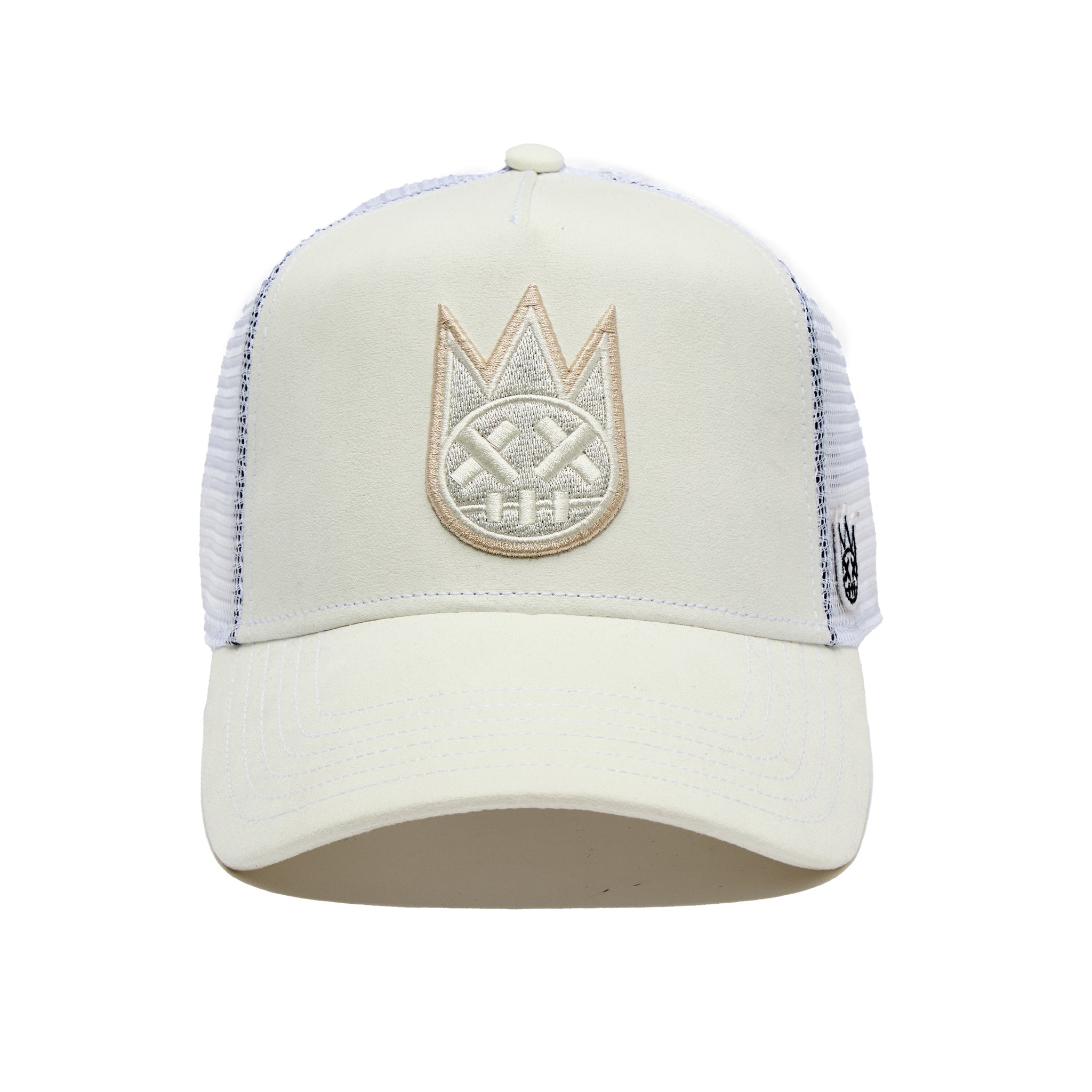 Cult of Individuality Clean Logo Mesh Back Trucker Hat - Winter White