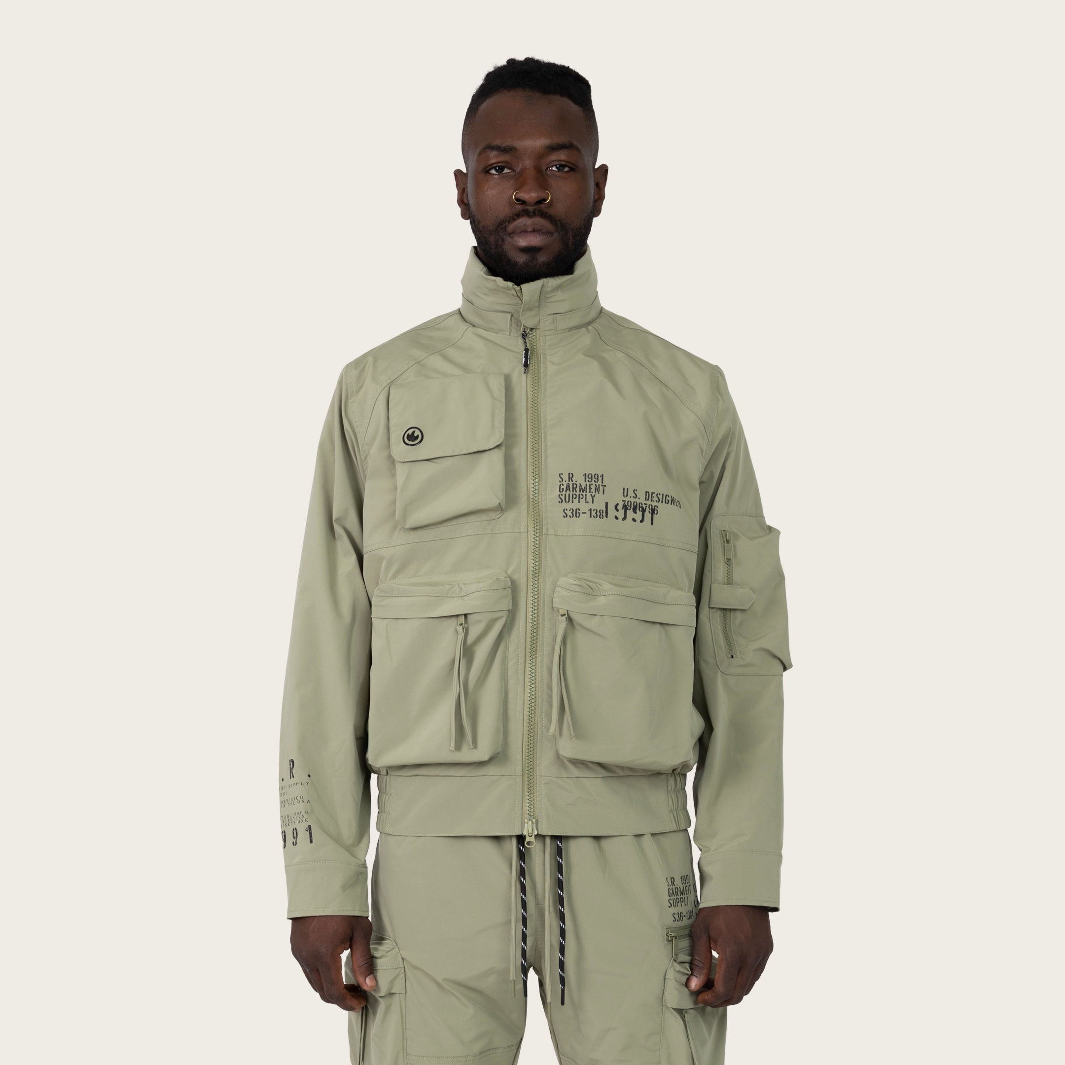 Smoke Rise Utility Windbreaker Jacket