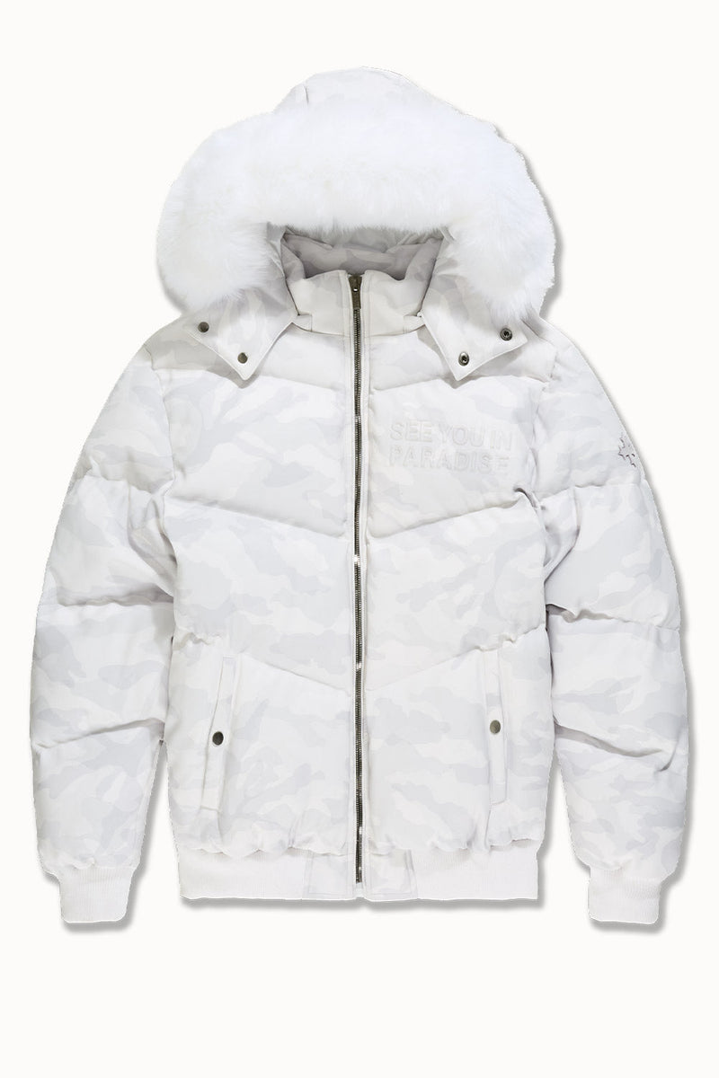 See You In Paradise "The Wild One" Puffer Leather Jacket