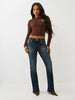True Religion Women's Becca Mid Rise Super T Bootcut Jean - True Bond