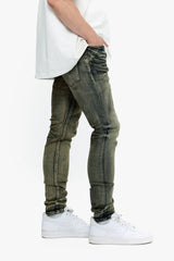 Valabasas Skinny Jean "Mr. Flex" - Brown/Blue Vintage Washed