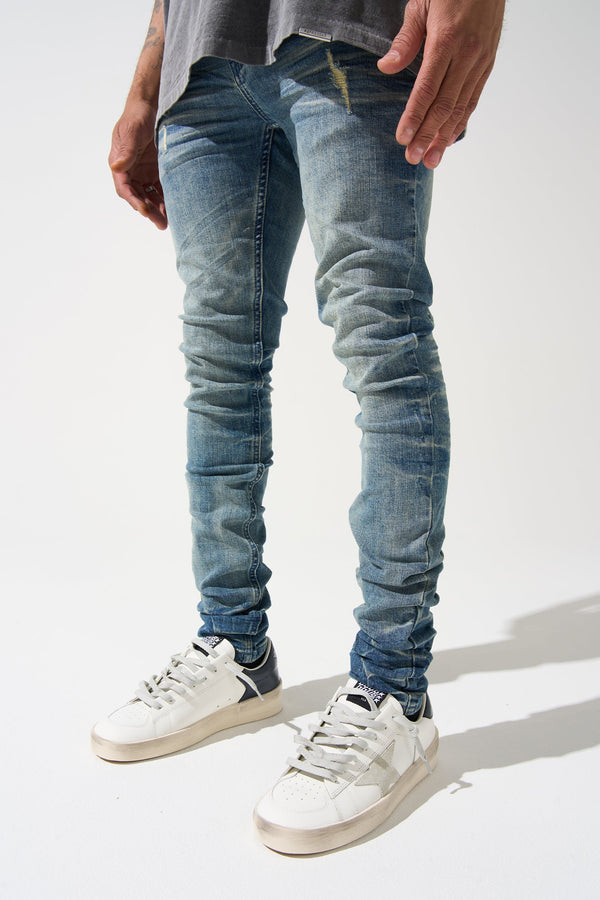 Serenede "Neptune" Vintage Mid-Blue Classic Wash Jeans