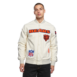 Pro Standrard Bears Gameday Double Knit Retro Jacket - Eggshell