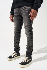 Serenede "Fume" Faded Black Smoke Wash Jeans