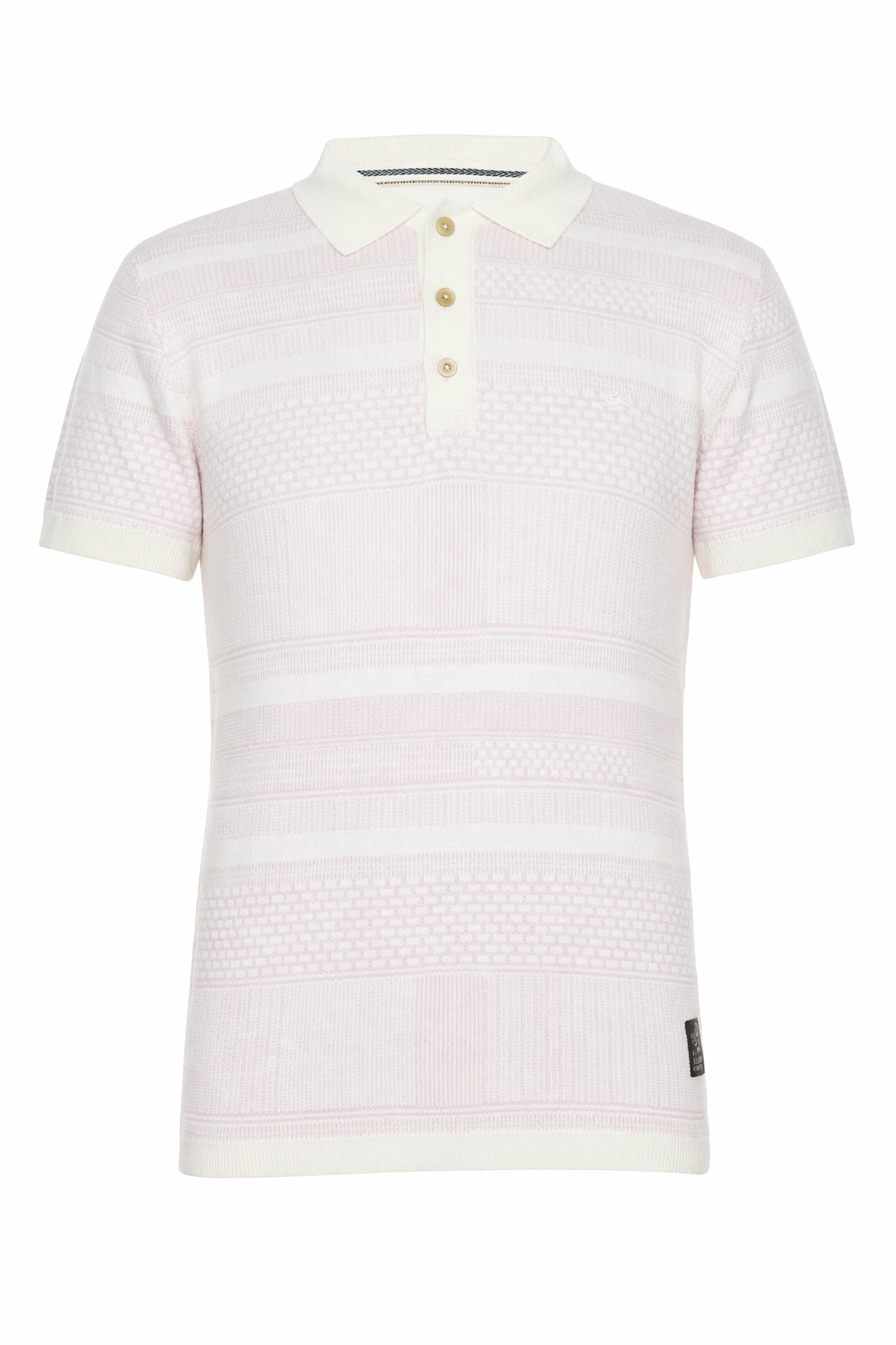 A. Tiziano "Irving" Jacquard Knit Polo Casual Shirt