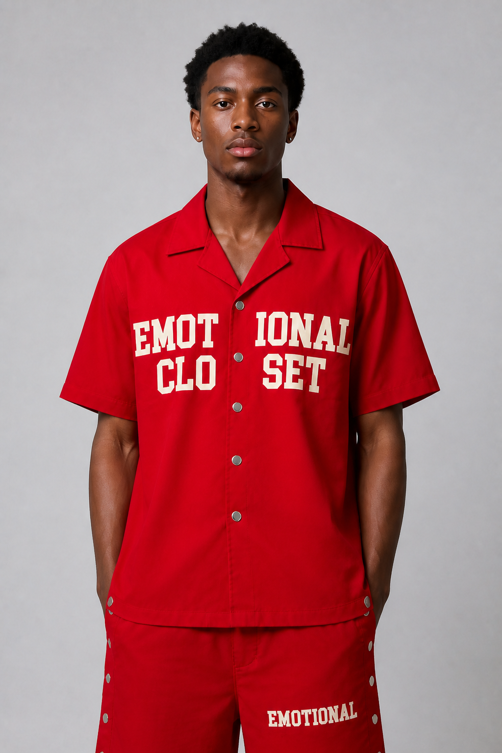 Mixed Emotion "Backyard" Nylon Short Set