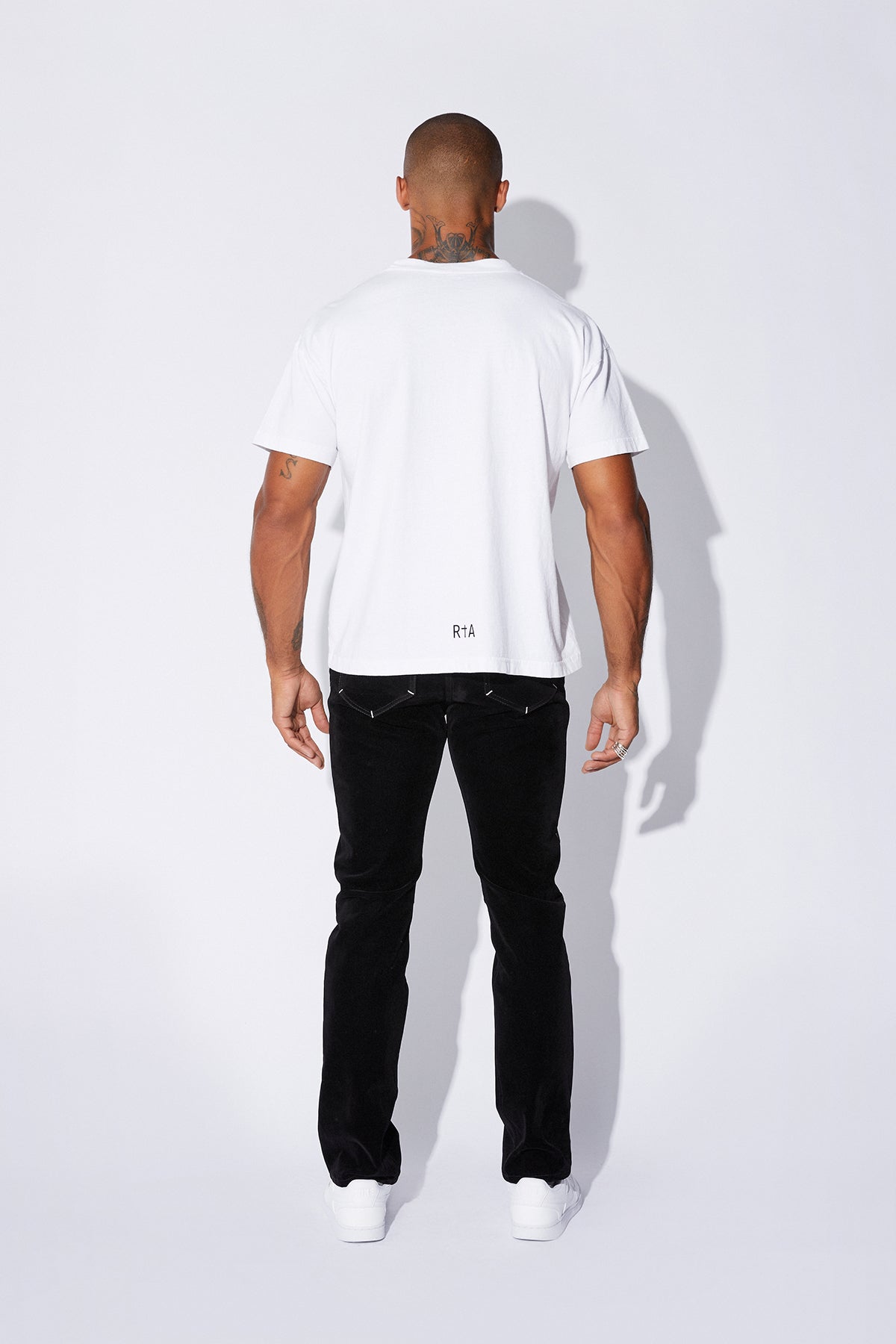 RtA "Liam" Regular Fit Tee - White Front Logo
