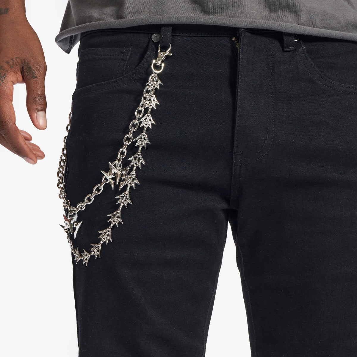 Melee "Noctis" Skinny Normal Jeans - Black