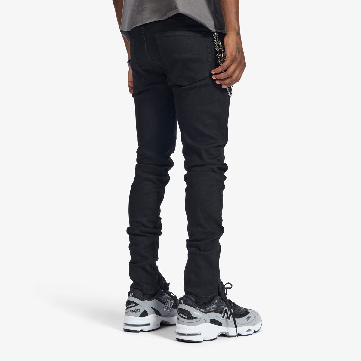 Melee "Noctis" Skinny Normal Jeans - Black