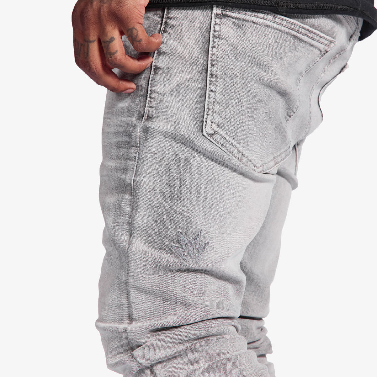 Melee "Siberia Jeans" Skinny Jeans - Grey