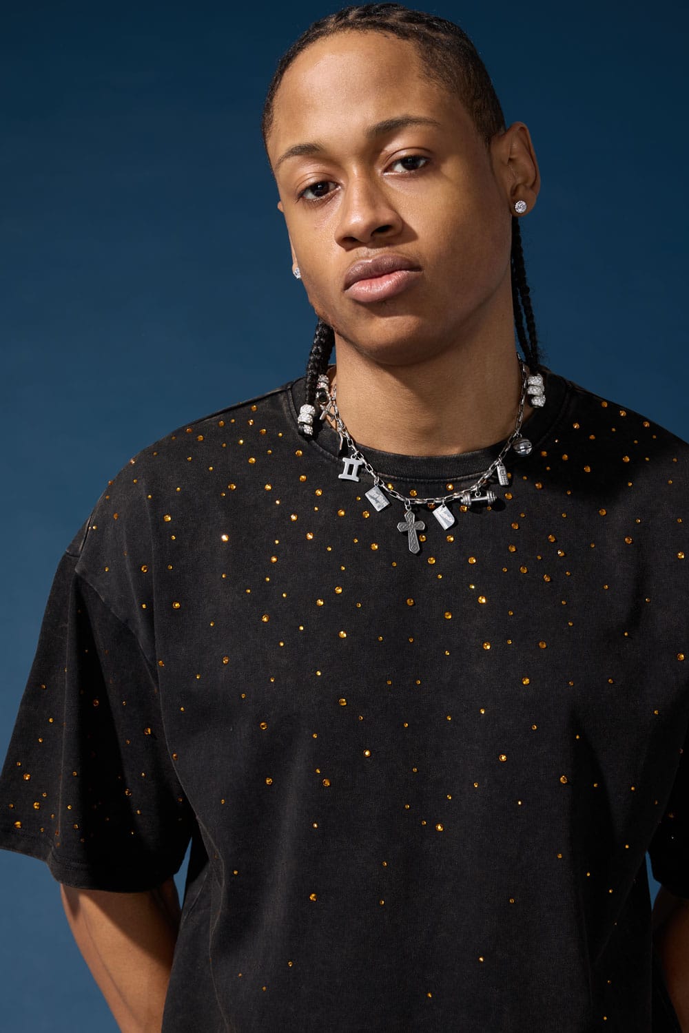 Jordan Craig "Radiant" Rhinestone Crewneck T-Shirt
