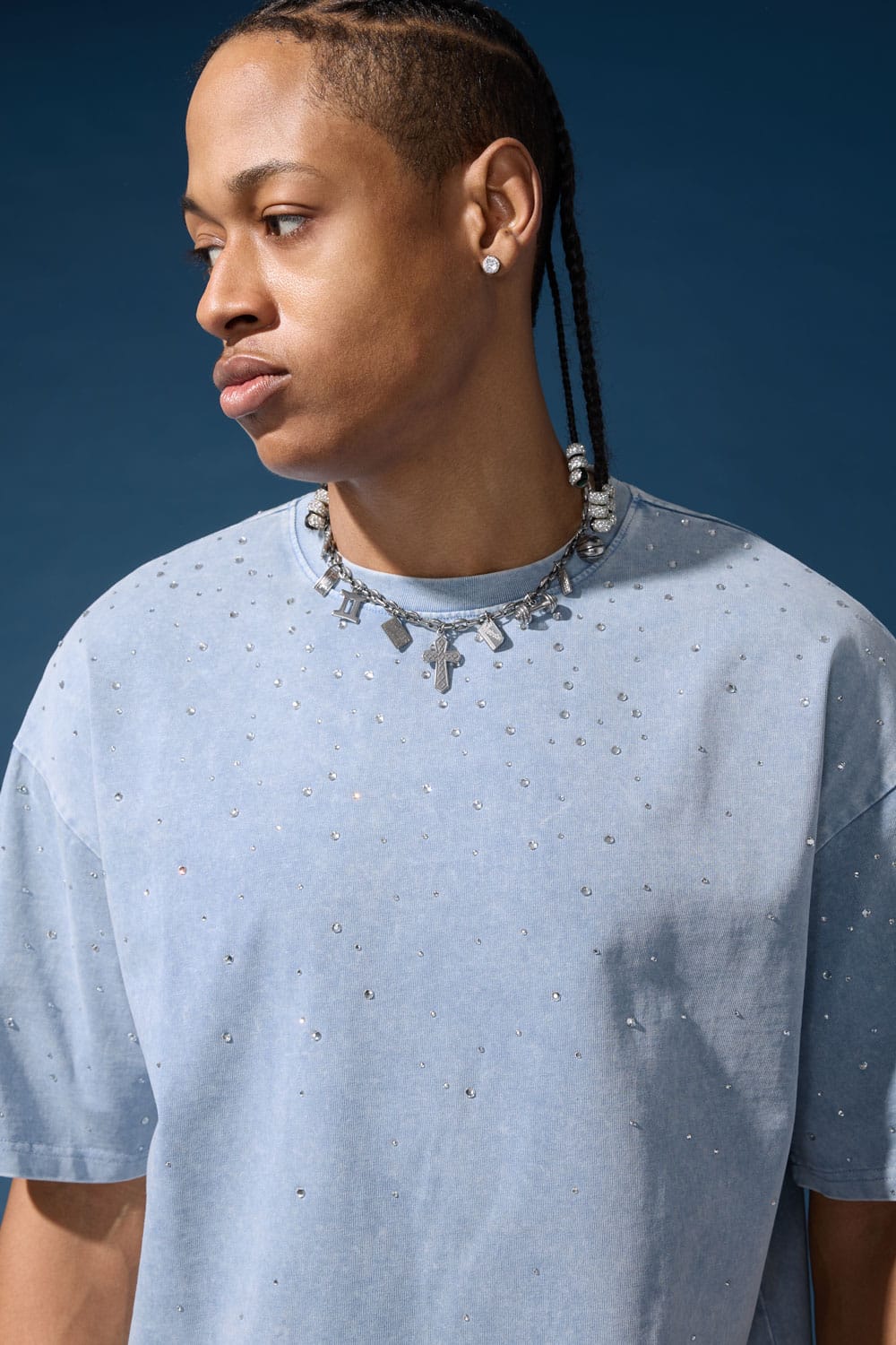 Jordan Craig "Radiant" Rhinestone Crewneck T-Shirt
