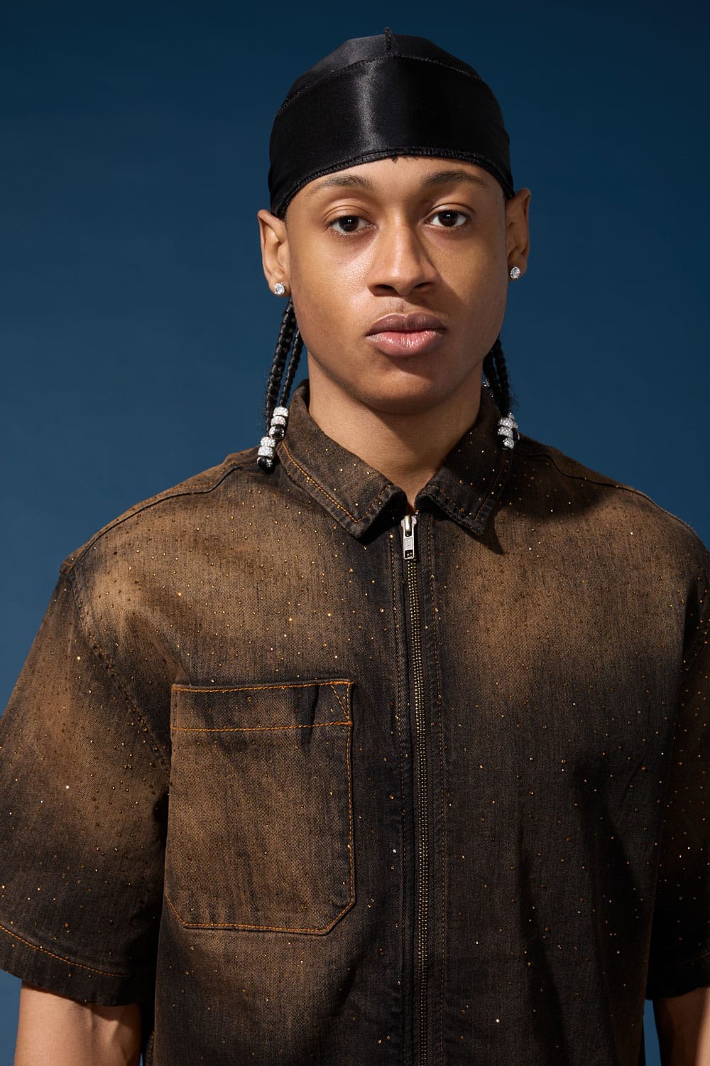 Jordan Craig "Radiant" Denim Zip-up Shirt