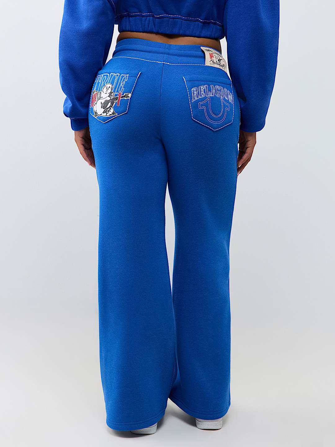 True Religion Women's Stitch Buddha Big T Gf Pullover Jogging Suit