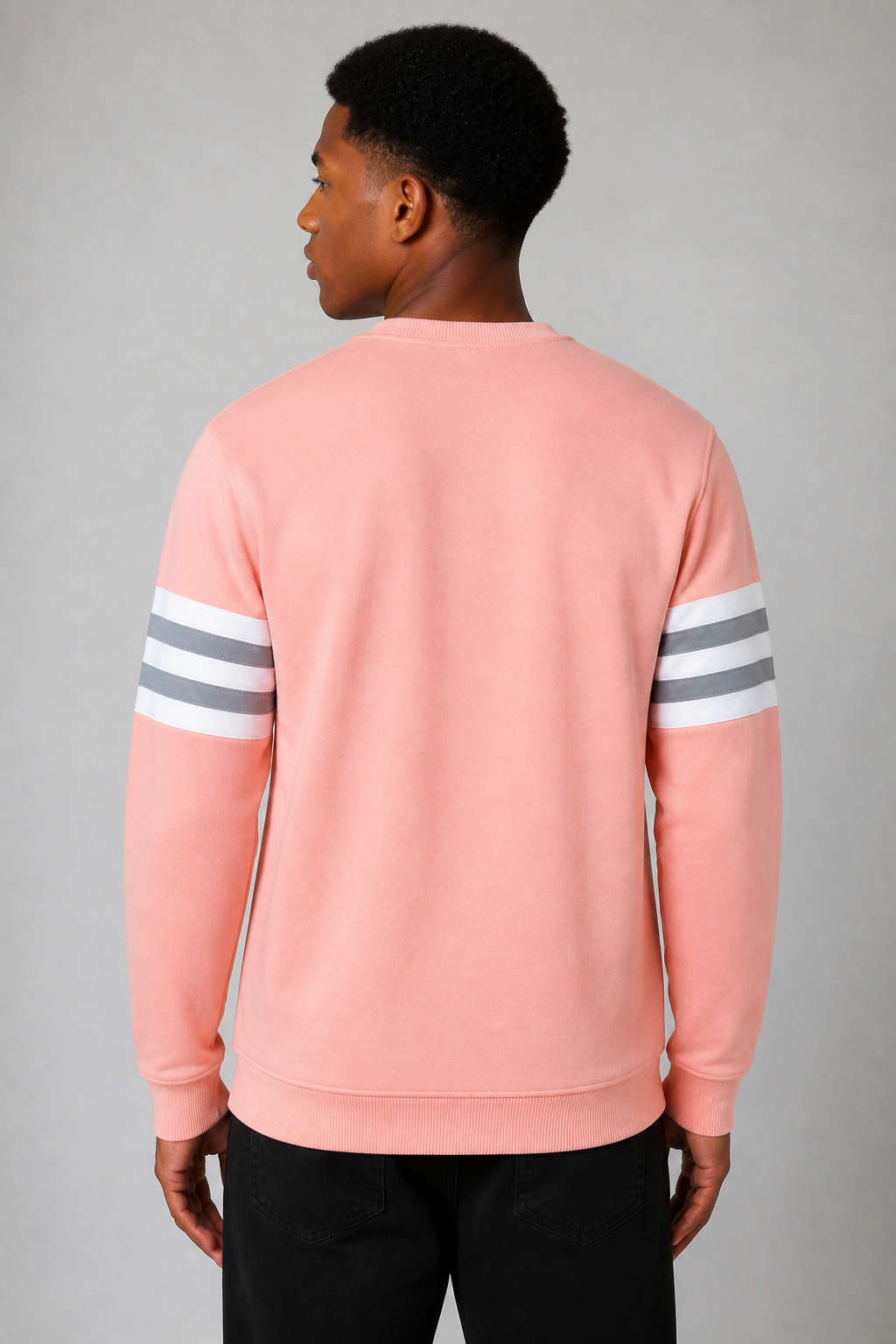 Black Pike "Grace" Fleece Crew - Pink