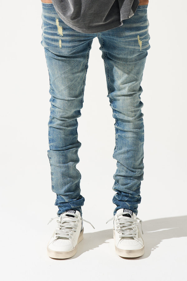 Serenede "Neptune" Vintage Mid-Blue Classic Wash Jeans