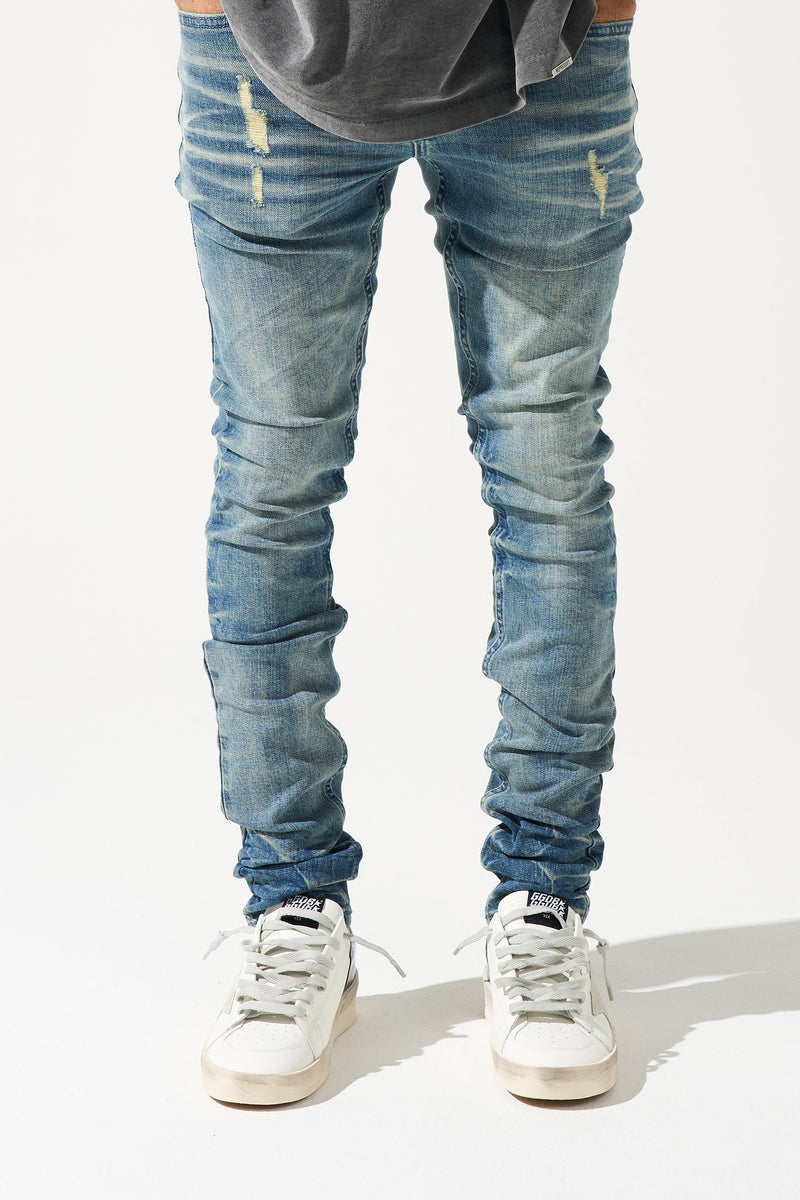 Serenede "Neptune" Vintage Mid-Blue Classic Wash Jeans