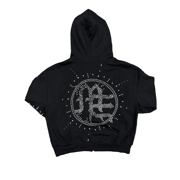 Mixed Emotion "Eclipse" Black Rhinestone Hoodie