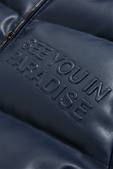 See You In Paradise "The Wild One" Puffer Leather Jacket