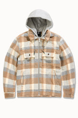 See You In Paradise Flannel Hooded Shacket
