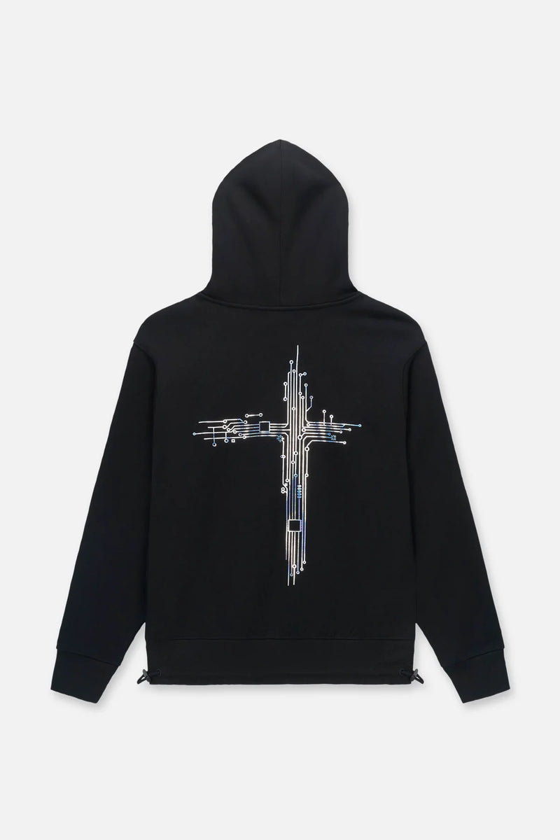 RTA Jordan Black Circuit Cross Hoodie