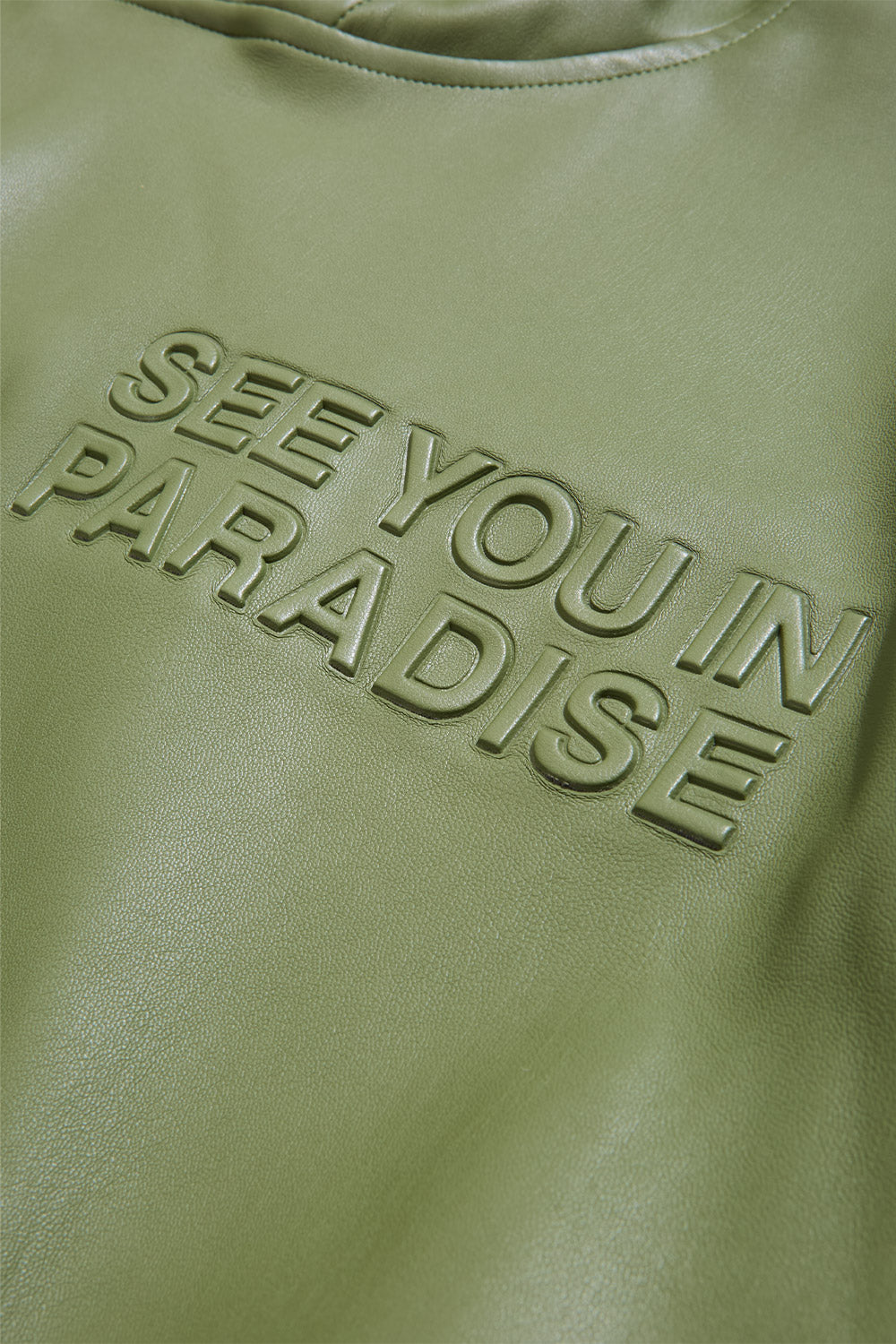 See You In Paradise Leather Hoodie Separate