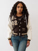 True Religion Women's Anniversary Embroidered Varsity Jacket
