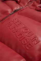 See You In Paradise "The Wild One" Puffer Leather Jacket