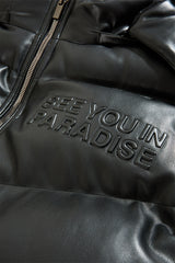 See You In Paradise "The Wild One" Puffer Leather Jacket