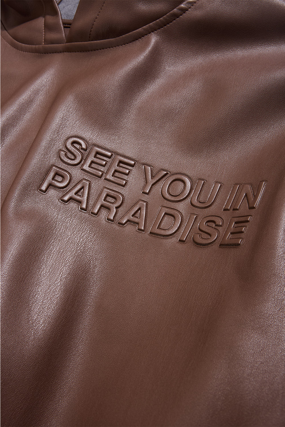 See You In Paradise Leather Hoodie Separate