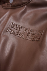 See You In Paradise Leather Hoodie Separate