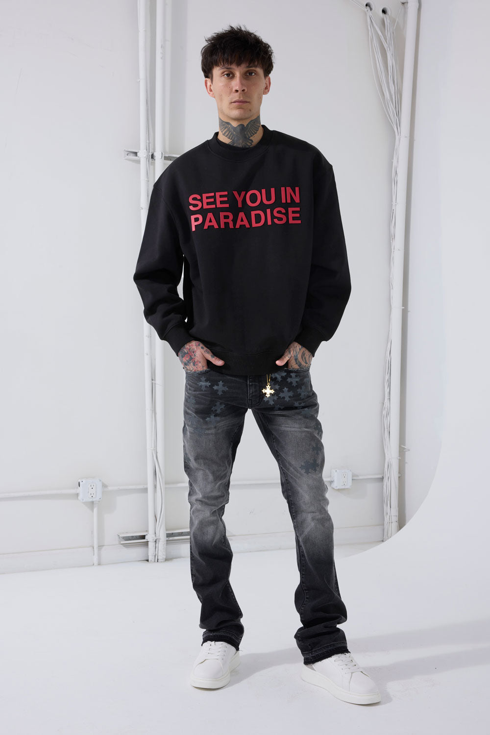 See You In Paradise Fleece Crewneck Sweater
